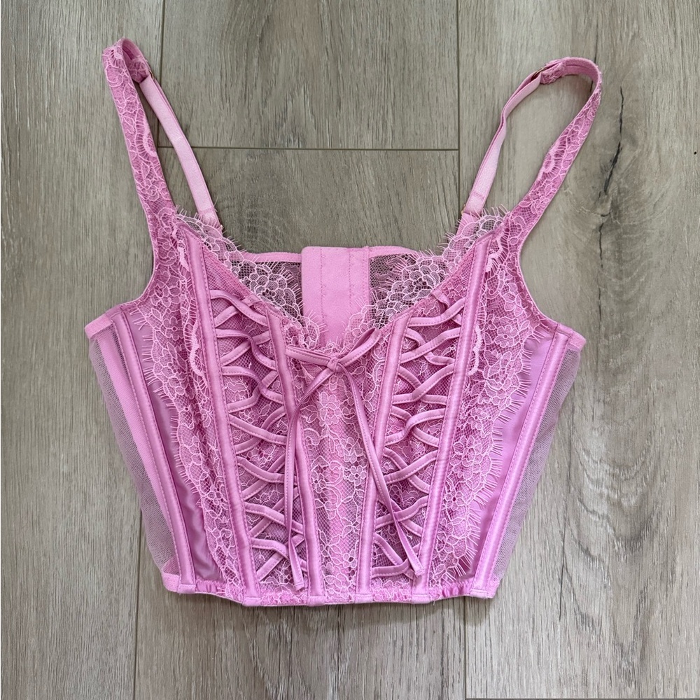 Victoria's Secret Pink Lace Bustier